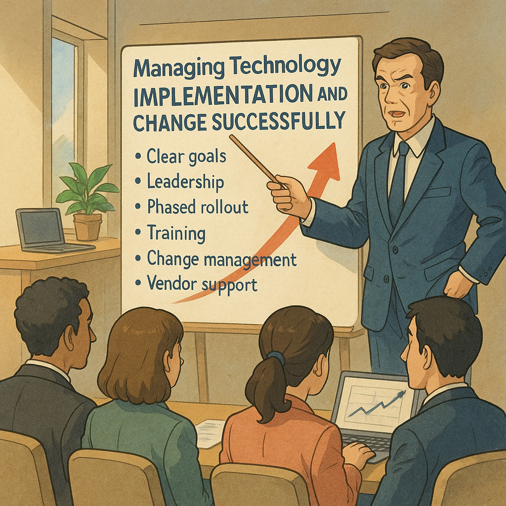Presentation on technology change management.